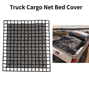 Truck Cargo Net Bed Cover with Mesh and S Hook Heavy Duty cargo net for Pick up Trailer Carrier