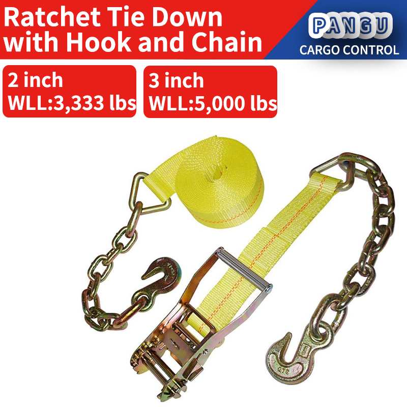 OEM US Ratchet Tie Down Ratchet straps Truck Winch Strap 2inch 3inch 4inch 3333lbs/5000lbs Roll Off Container Straps WSTDA/AWRF
