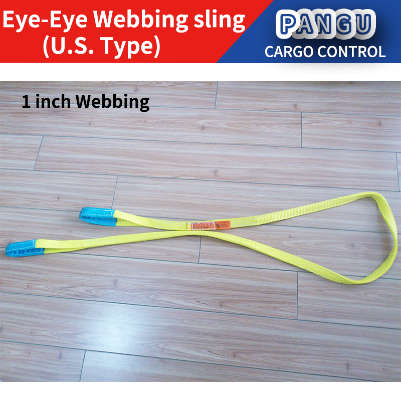 OEM U.S. Nylon Web sling Heavy Polyester Synthetic Lifting Sling 1 -4Ply SF 5:1 Tree Saver Winch Strap WSTDA AWRF