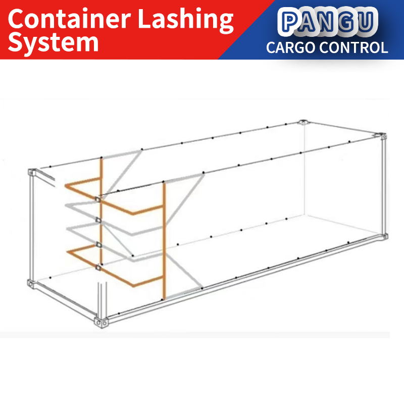 Container Lashing System Secure belt with safety hooks Container Lashing straps