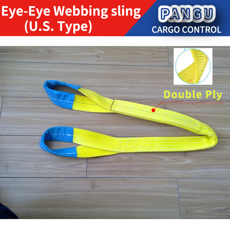 OEM U.S. Nylon Web sling Heavy Polyester Synthetic Lifting Sling 1 -4Ply SF 5:1 Tree Saver Winch Strap WSTDA AWRF