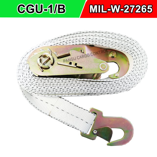 OEM/ODM Military Ratchet tie down Straps CGU-1/B MIL-W-27265 Nylon Webbing 4088 MIL-W Type 7/8/13/22/26 Air Cargo Straps for Helicopter