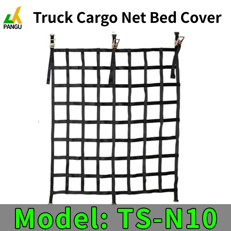 OEM Heavy Duty Webbing Cargo Nets Lifting Net E Track Cargo Net Truck Bed Nets Container Net Barrier Net Sling Bag Clover leaf sling