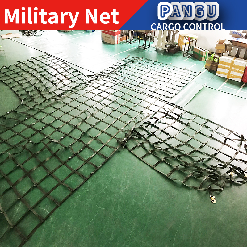 OEM Heavy Duty Webbing Cargo Nets Lifting Net E Track Cargo Net Truck Bed Nets Container Cargo Net Climbing Net Lifting Sling Bag Clover leaf sling