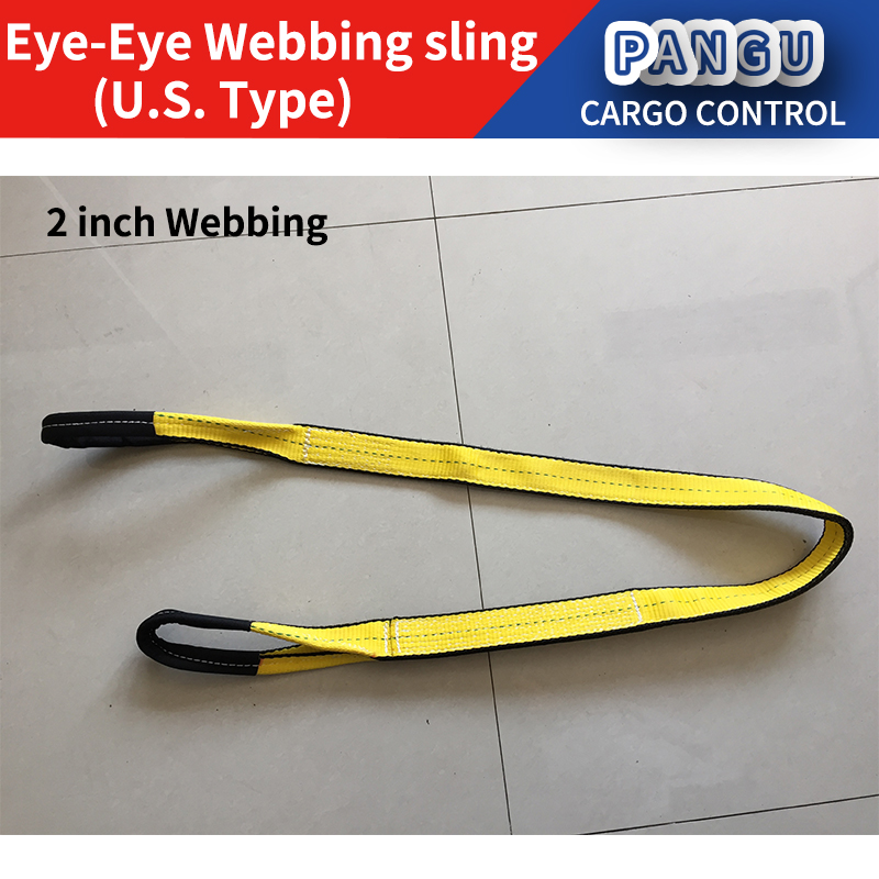 OEM U.S. Nylon Web sling Heavy Polyester Synthetic Lifting Sling 1 -4Ply SF 5:1 Tree Saver Winch Strap WSTDA AWRF