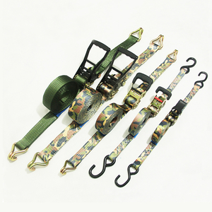 Ratchet Tie-Down Camouflage Cargo Lashing Strap Restraints Ratchet lashing En12195-2