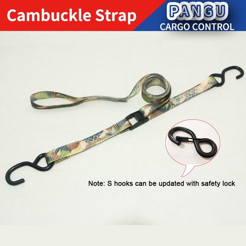 OEM Cam buckle straps Motorcycle tie down straps Vehicle lashing strap Roll Cage Container Strap Trolley Strap