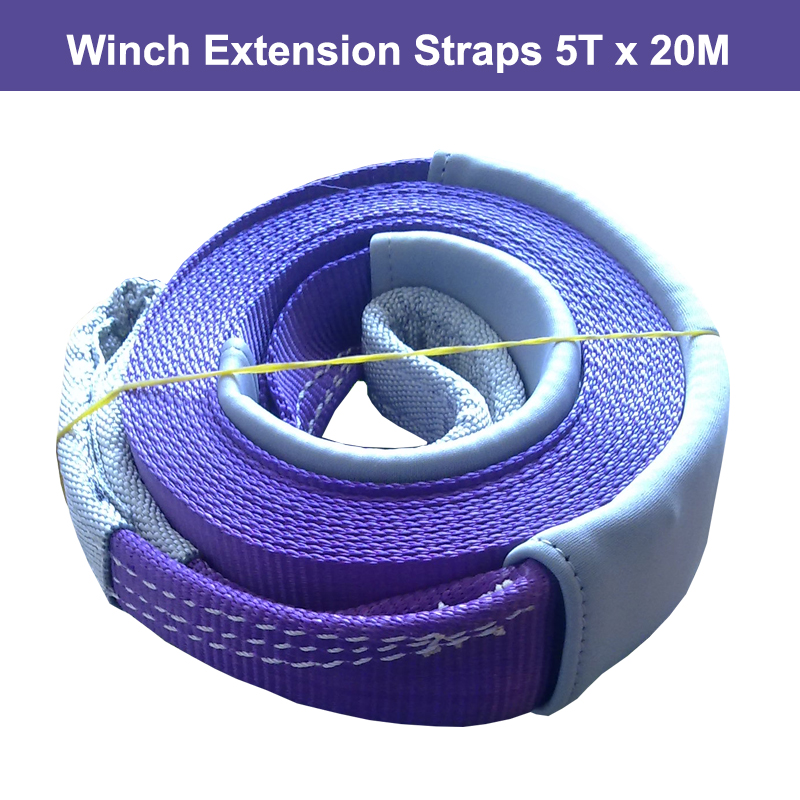 OEM Nylon Snatch Straps Extension>20% Tow Strap Recovery Strap Winch Extension straps Tree Trunk Protector Tow Rope