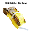 OEM US Ratchet Tie Down Ratchet straps Truck Winch Strap 2inch 3inch 4inch 3333lbs/5000lbs Roll Off Container Straps WSTDA/AWRF