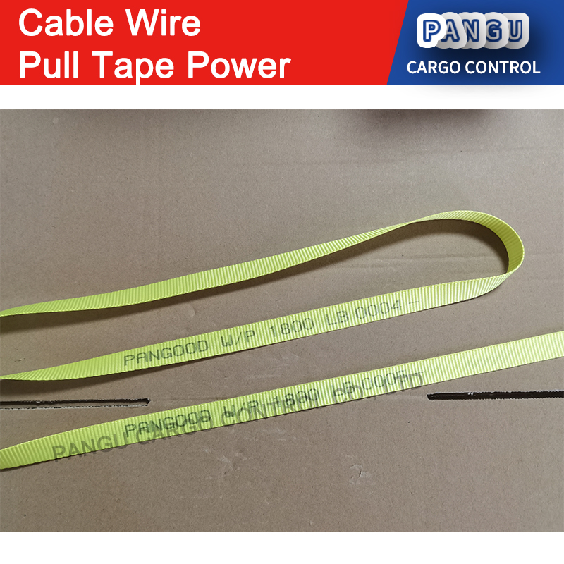 Heavy Duty Cable Wire Pulling Webbing 1250LB Cable Wire Pull Tape Power 1800LB Flat Rope for Pulling/Loading/Packing 2500LB Mule Tape