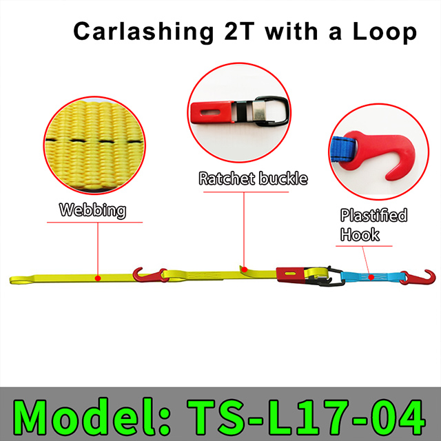 OEM Car Lashing for RO-RO Ships 3T Car Ratchet Straps Car Tie Down Weblashing Trailer Lashing Car Sling