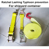 Container Lashing Straps restraints on shipyard Typhoon Prevention Fixed Tightening Connection Binding Container Lashing