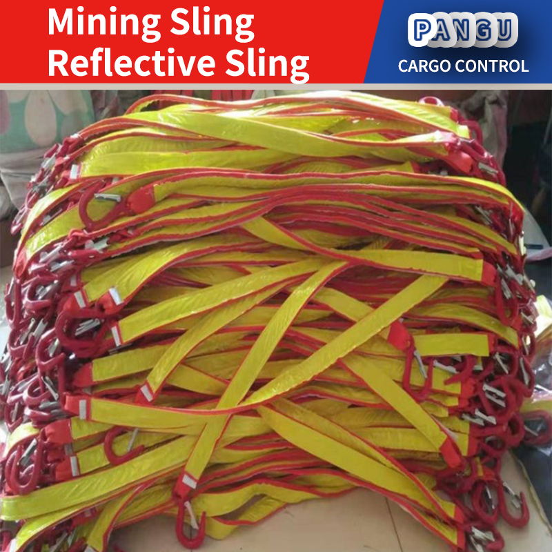 OEM Mining Refective Lifting Sling Webbing Cable Hanger HVAC Duct Hanger Strap Vent Tube Hangers Straps Net Belt