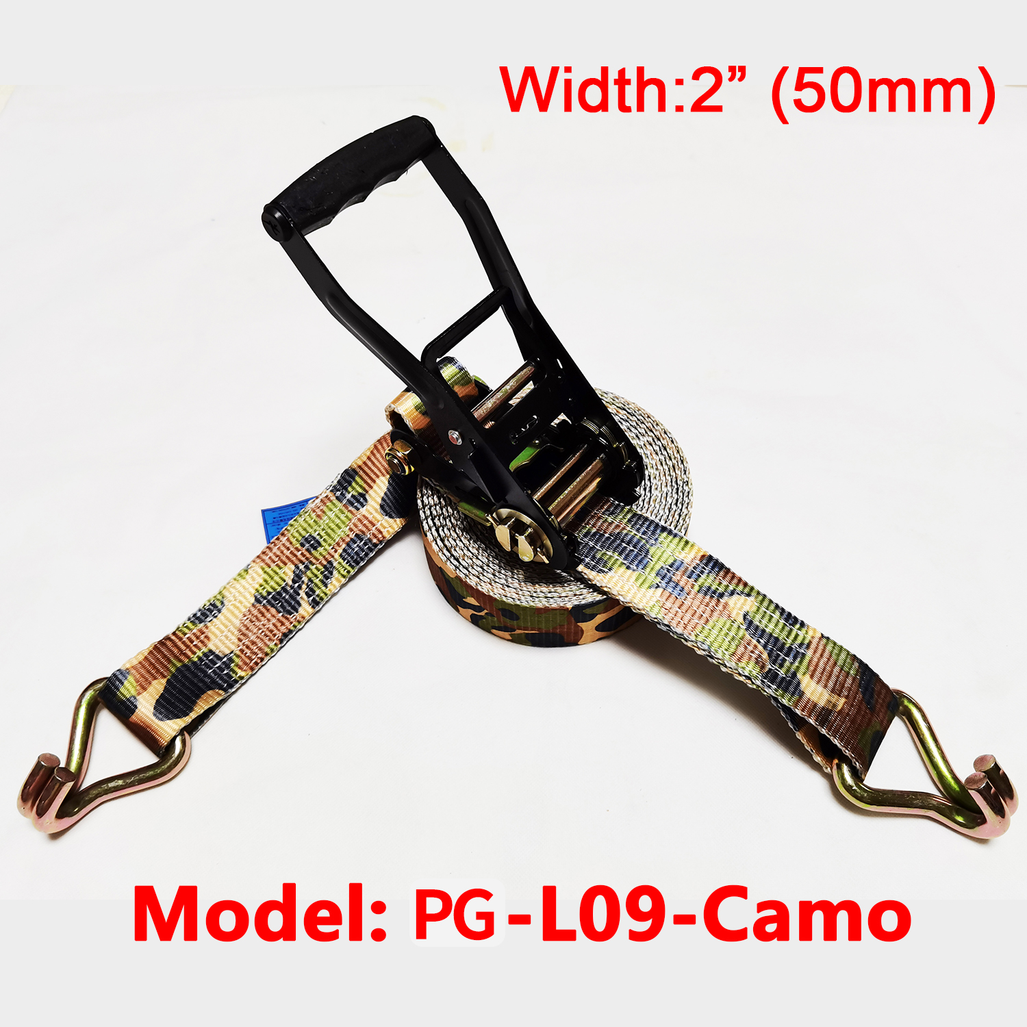 Ratchet Tie-Down Camouflage Cargo Lashing Strap Restraints Ratchet lashing En12195-2