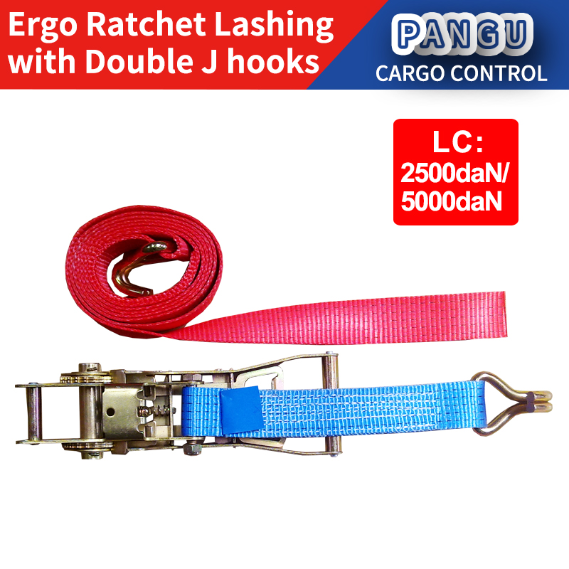 OEM Ratchet Lashing Ergo Cargo lashing Straps Restraints Container ratchet straps Truck Ratchet tie-down EN-12195