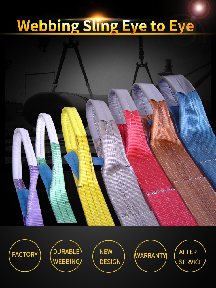 OEM Webbing Sling Flat Webbing Sling Eye To Eye Lifting Sling Nylon OEM Webbing Sling Flat Webbing Sling Eye To Eye Lifting Sling Nylon