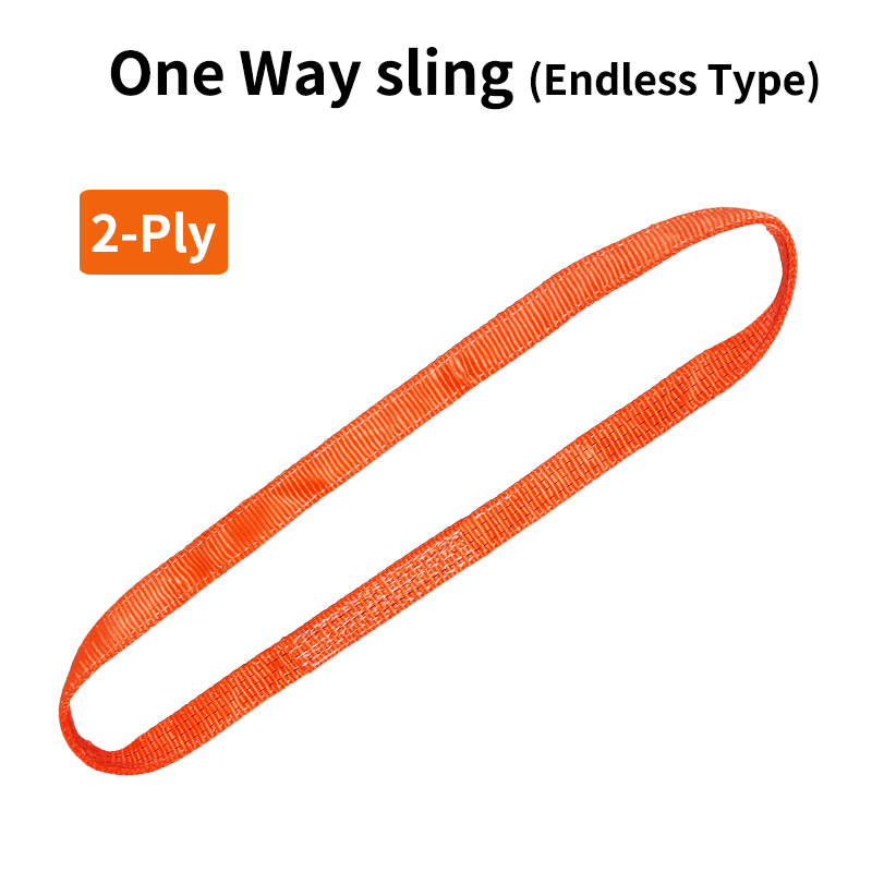 OEM One-Way Sling Endless Lifting Sling Endless Webbing Sling Eye to Eye Single Eye One Way Web Sling Steel Tube Pipe Line Sling 