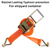 Container Lashing Straps restraints on shipyard Typhoon Prevention Fixed Tightening Connection Binding Container Lashing